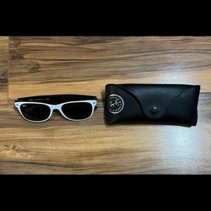 Ray-Ban Custom Made Wayfarer Sunglasses. Black and White.